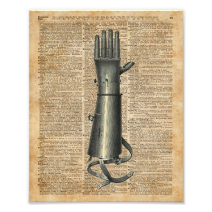 Roboterhand, Kunstarm Wörterbuch Art Fotodruck
