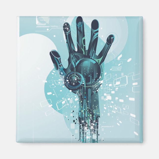 Roboterhand Magnet (Vorne)