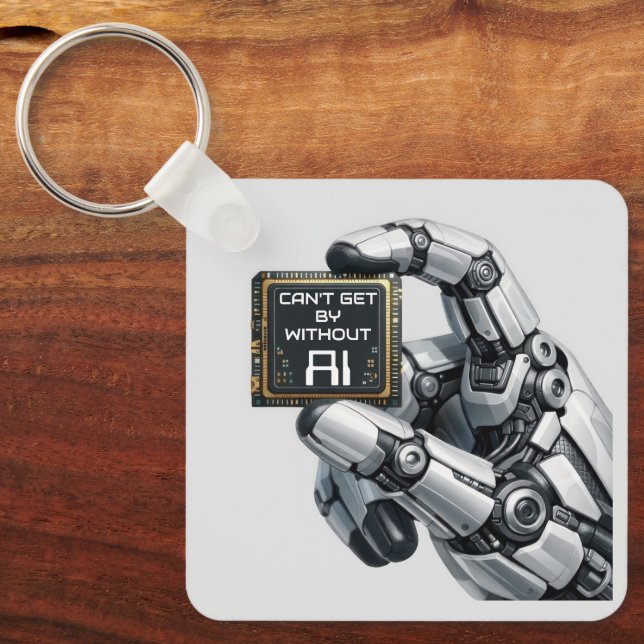 Roboterhand Schlüsselanhänger (Vorderseite)
