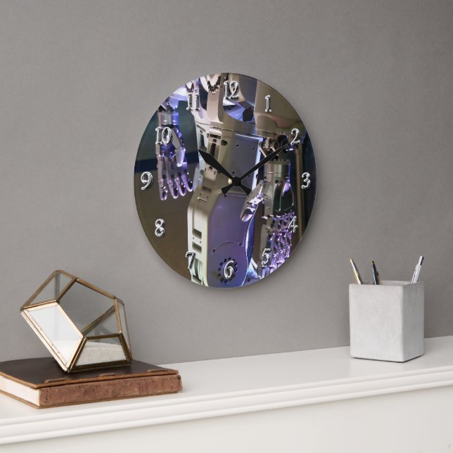 Roboterhände  große wanduhr (Büro)