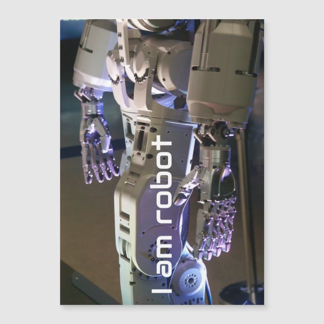 Roboterhände  magnetkarte (Vorderseite)