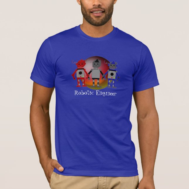 Roboteringenieur - Roboter T-Shirt (Vorderseite)
