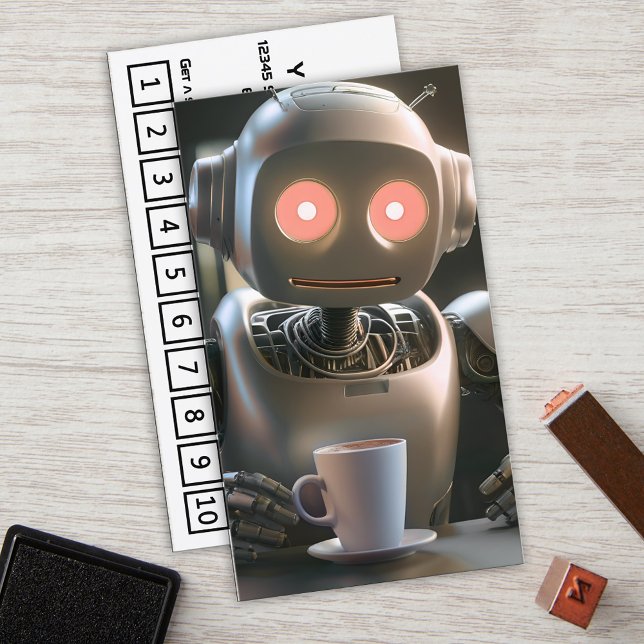 Roboterkaffee Treuekarte (Von Creator hochgeladen)