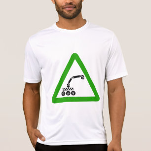 Roboterkreuzungswarnschild T-Shirt