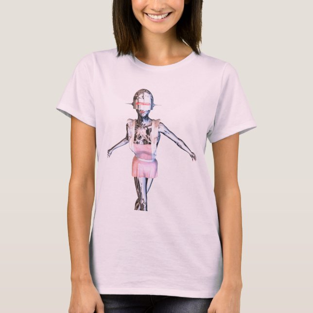 Robotermädchen T-Shirt (Vorderseite)