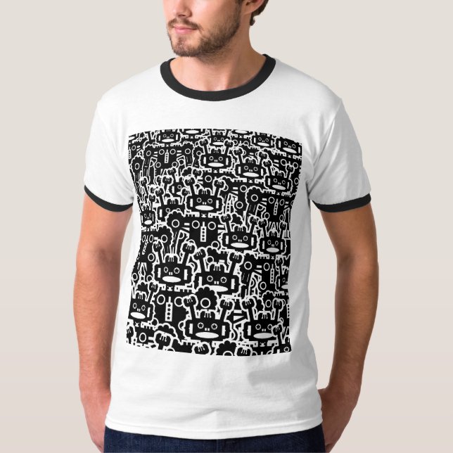 Robotervielfalt - Maßgeschneidert T-Shirt (Vorderseite)