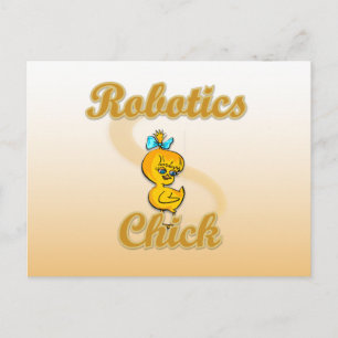 Robotics Chick Postkarte