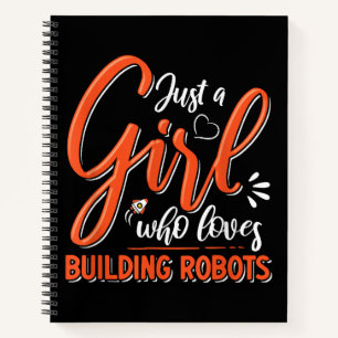 Robotics Engineer Robot Lover Engineering Girl Rob Notizbuch
