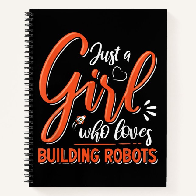Robotics Engineer Robot Lover Engineering Girl Rob Notizbuch (Vorderseite)