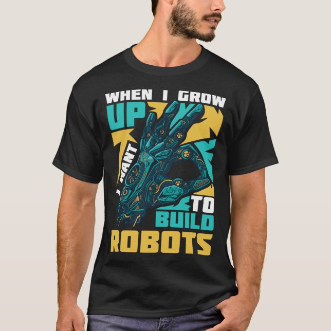 Robotics Engineer Software Building Robots T-Shirt (Vorderseite)