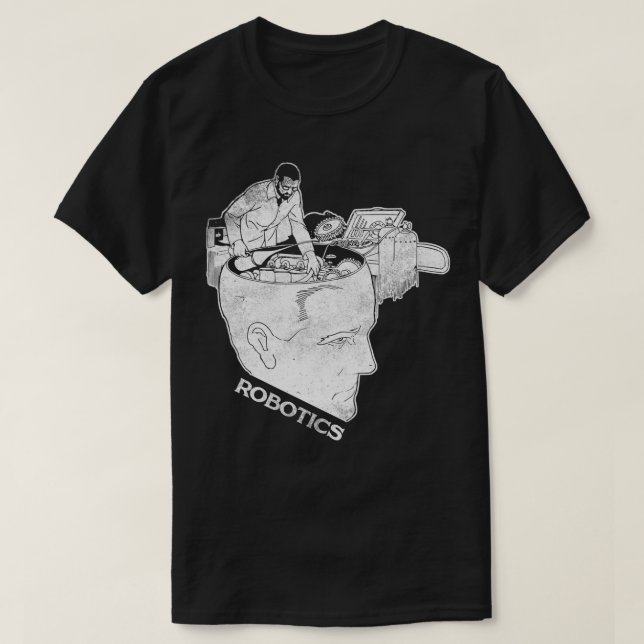 Robotics Engineer T Robot Builder Liebe Science Gi T-Shirt (Design vorne)