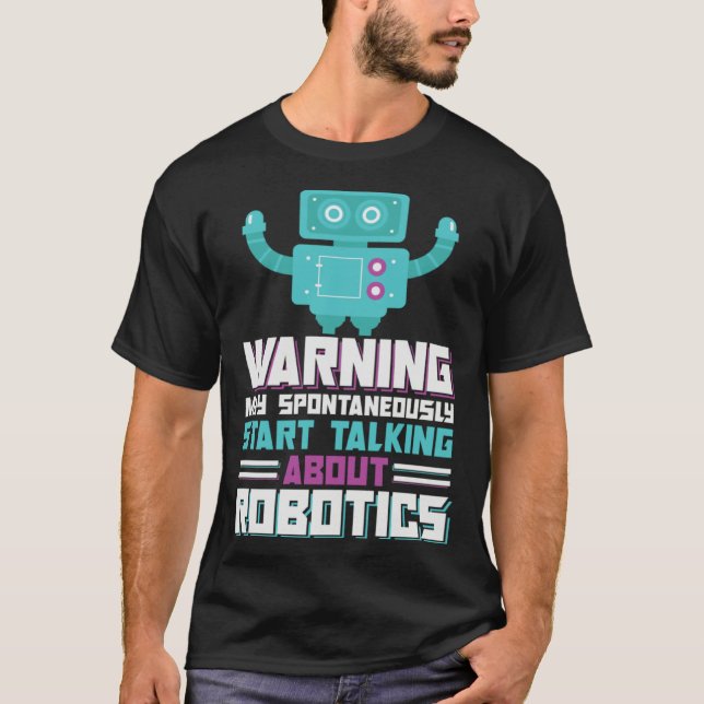Robotics Engineering AI Autonomous Robot Building  T-Shirt (Vorderseite)