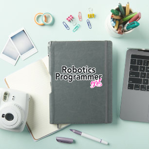 Robotics Programmer Girl Aufkleber