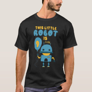 Robotik Dieser kleine Roboter ist 9 Geburtstag T-Shirt