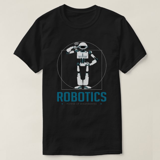 Robotik Engineer I Build Roboter T-Shirt (Design vorne)