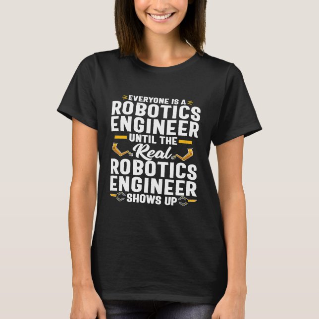 Robotik Engineer Tech Computer Science Mechanik T-Shirt (Vorderseite)