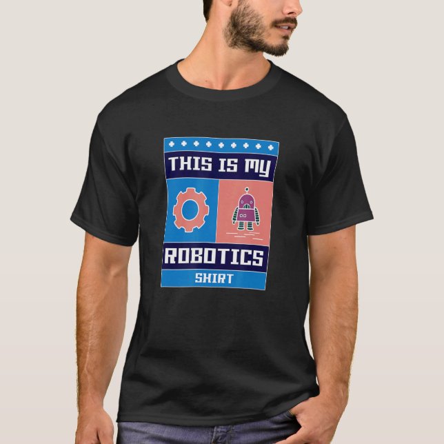 Robotik Engineering Roboter Mechanik T-Shirt (Vorderseite)