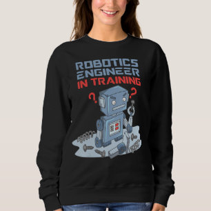Robotik-Ingenieur in der Ausbildung eines lustigen Sweatshirt
