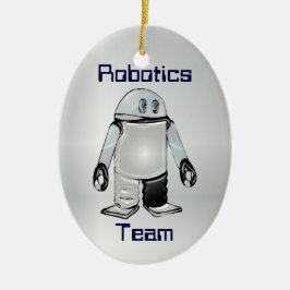 Robotik-Team oder Verein-personalisierte Keramikornament