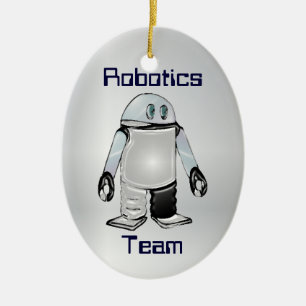 Robotik-Team oder Verein-personalisierte Keramikornament
