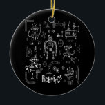 Robotik-Techniker Funny Vintag Robot Keramik Ornament<br><div class="desc">Robotik Engineer Techniker Funny Vintag Robot Toy Parts Gift. Perfektes Geschenk für Ihren Vater,  Mama,  Papa,  Männer,  Frauen,  Freunde und Familienmitglieder am Erntedank Tag,  Weihnachten,  Muttertag,  Vatertag,  4. Juli,  1776 Unabhängiger Tag,  Veteranen Tag,  Halloween,  Patrick's Day</div>