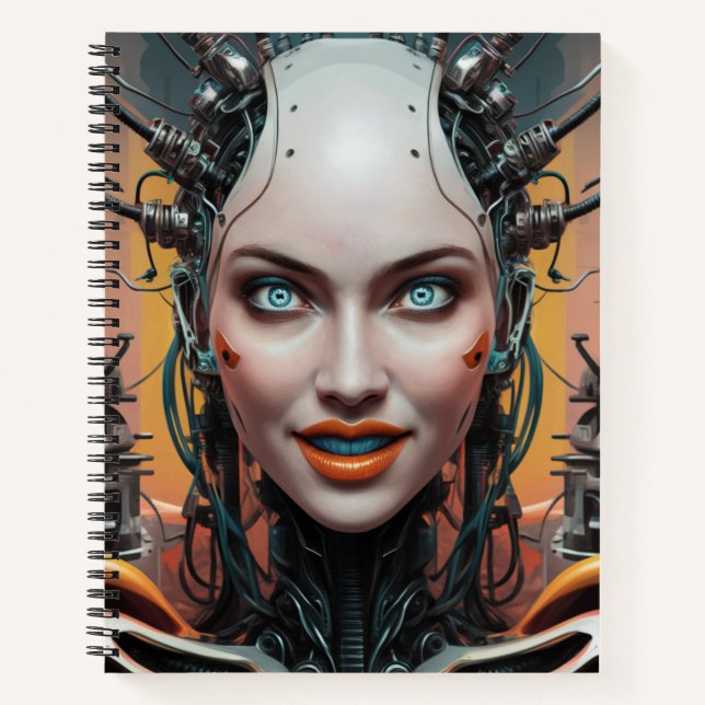 Robotisches Heft 1 Notizbuch (Vorderseite)