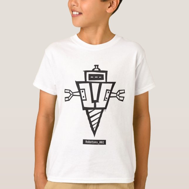 Robotons_002 scherzt T-Shirt (Vorderseite)