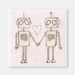 "Robots aimant dans amour"