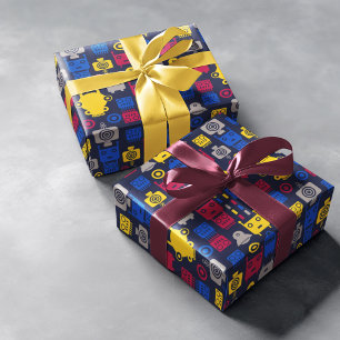 Robots-Cartoon-Muster Geschenkpapier
