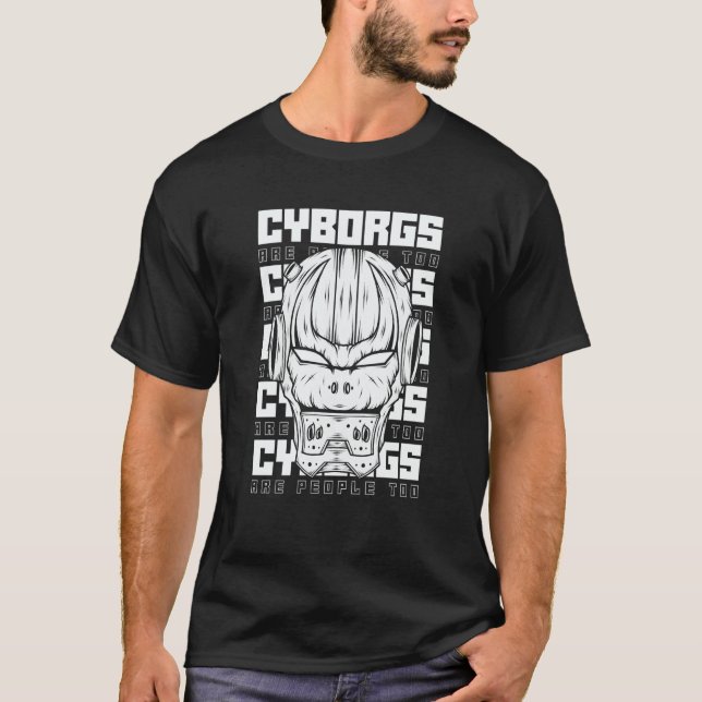 Robots Cyborg  Artificial Intelligence Ai Robotics T-Shirt (Vorderseite)