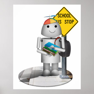 Robox9 at The Bus Stop - Back To School Poster