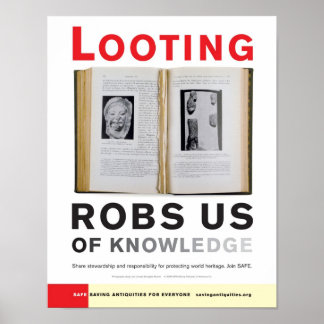 Robs Us of Knowledge poster plündern