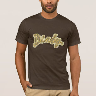 Robuste erdige braune Matschspritzer-Textur T-Shirt