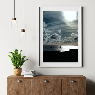 Robuste Klippen am Ende der Welt, Cornwall-Landsch Fotodruck