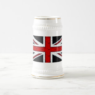 Robuster Union Jack Bierglas