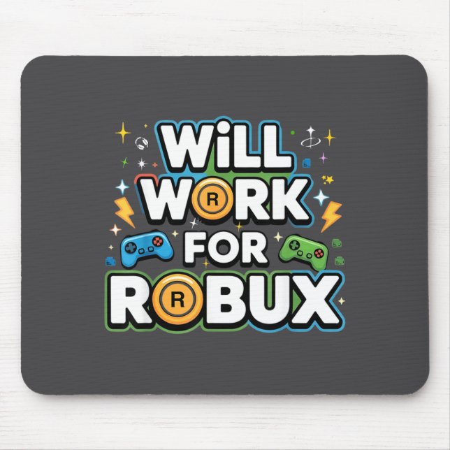 Robux wird für Robux Kinder Jugend Jungen Mädchen  Mousepad (Vorne)