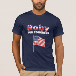 Roby für Kongress-patriotischen Flagge-Entwurf T-Shirt