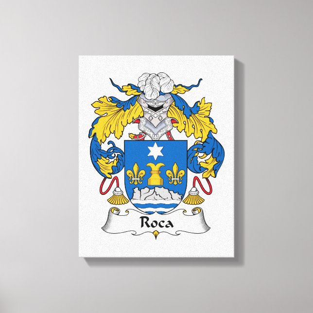 Roca-Familienwappen Leinwanddruck (Vorderseite)