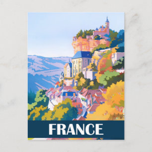 Rocamadour Frankreich Vintage Reise Postkarte
