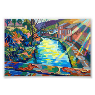 Rochdale Canal Sowerby Bridge Fotodruck