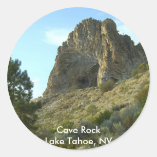 Roche autocollants du lac Tahoe, Nevada de caverne