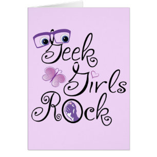 Roche de filles de geek