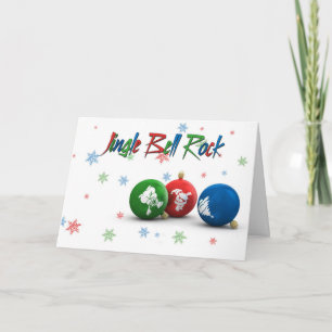 Roche de Jingle Bell - carte de Noël