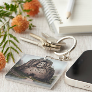 Roche Divine : Jésus gravé Le Seigneur Est Mon Roc