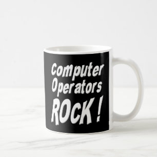Roche d'opérateurs sur ordinateur ! Tasse