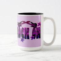 Roche Du Logo Rose Sur Guitares & Stars Mug