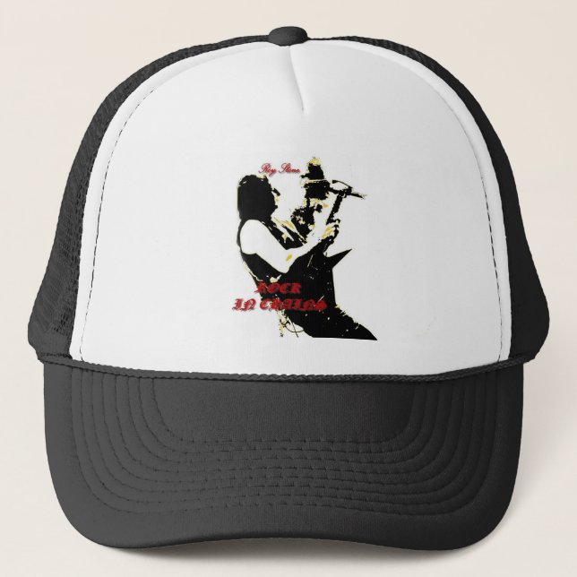 ROCHE EN PIERRE DE ROY DANS LE CASQUETTE DE LOGO (Devant)