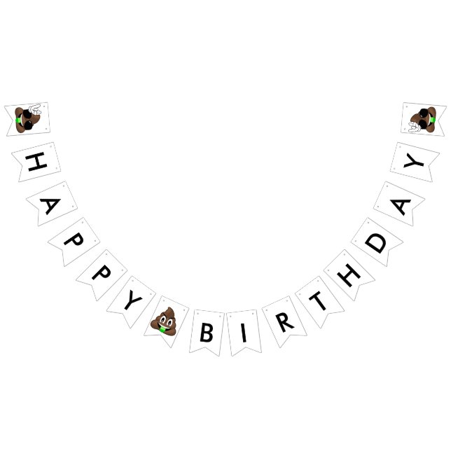 Roche sur la bannière d'anniversaire d'Emoji de (Tout)