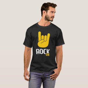 Roche sur le T-shirt de balancier avec le symbole