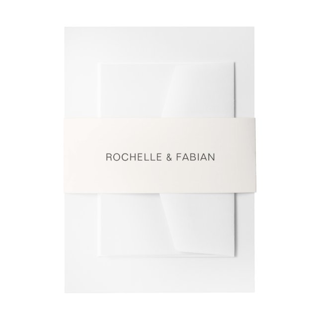 Rochelle Cream Moderne Moderne Moderne Elegante Ho Einladungsbanderole (Vorderseite Beispiel)
